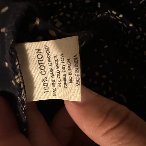 2 way beautiful tie dress- Navy blue with cream speckles- excellent condition - Picture 7 of 11